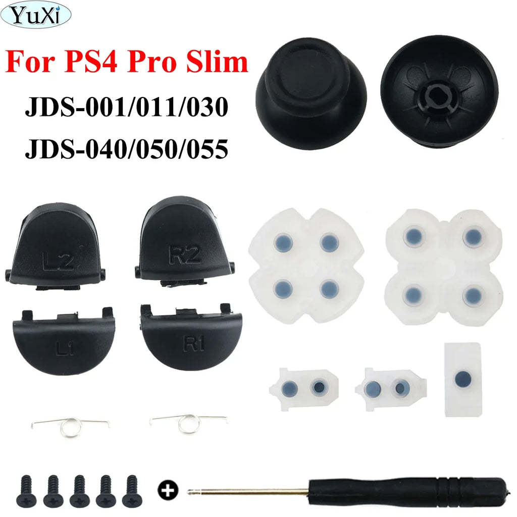 PS4 Controller Mod Kit | Replacement Trigger Buttons and Analog Stick Caps