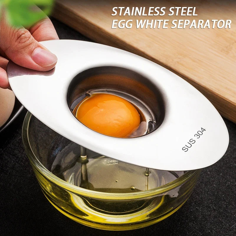 Stainless Steel Egg White Separator | Yolk Filter Funnel Spoon