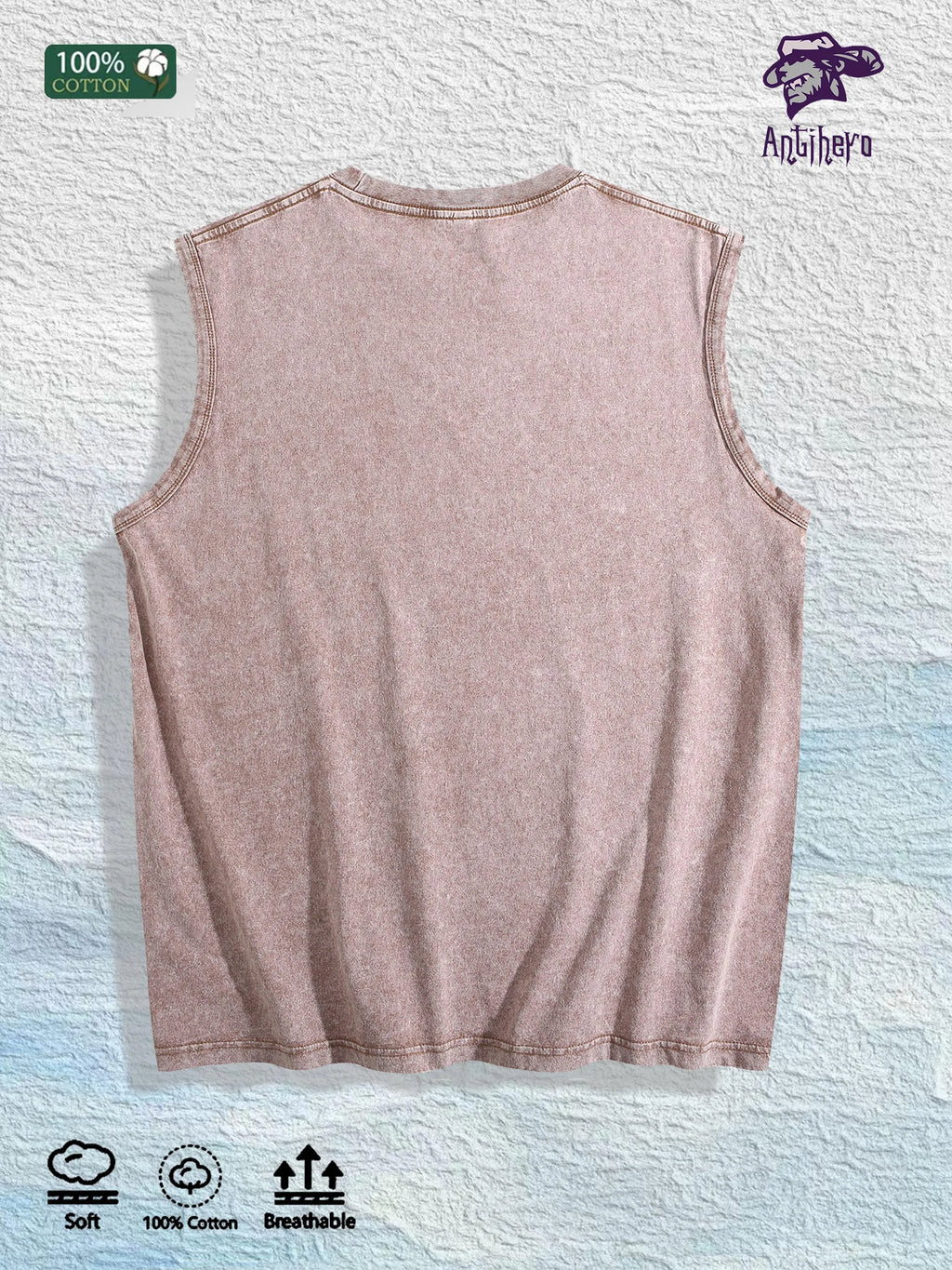 Graffiti - Style Character Graphic Washed Vest US Warehouse 3 Colors Cotton Tank
