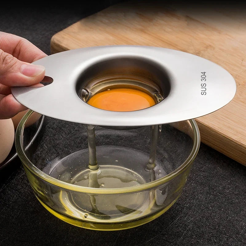 Stainless Steel Egg White Separator | Yolk Filter Funnel Spoon