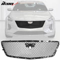 2019-2020 Cadillac CT6 V Style Gloss Black Front Bumper Grille ABS