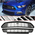 2015-2017 Ford Mustang Front Upper And Lower Grille Grill