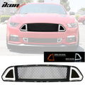 2015-2017 Ford Mustang Front Upper Grille W/White DRL Yellow Signal