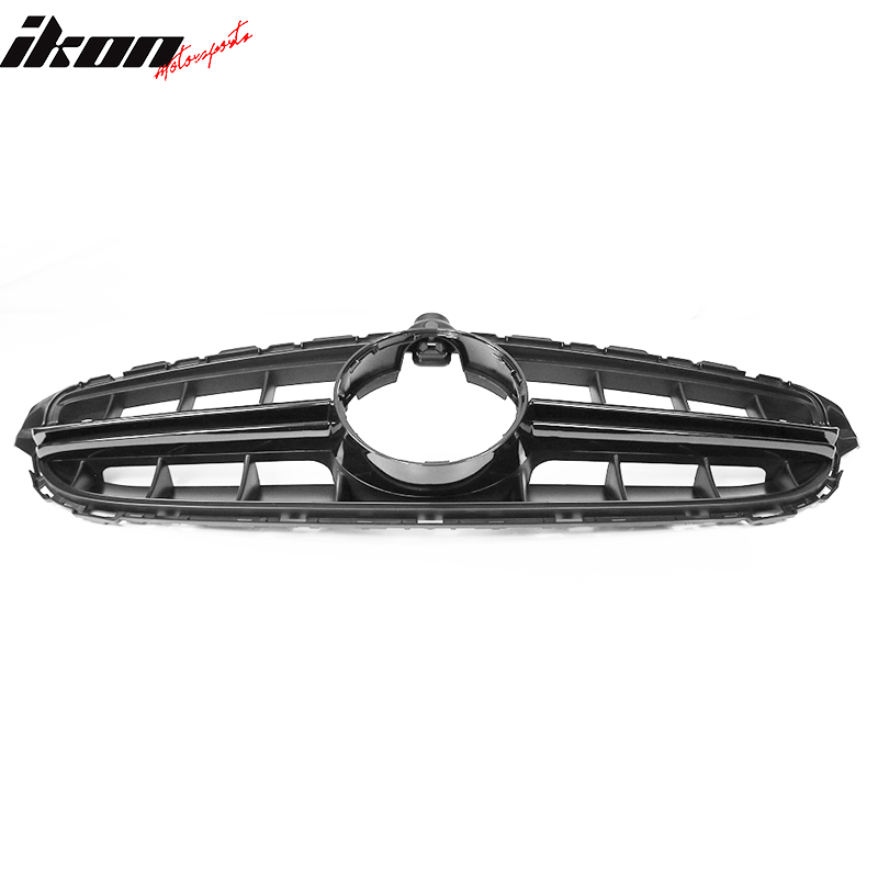2015-2018 Mercedes-Benz W205 Vertical Black Front Grille W Camera Hole