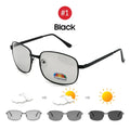 VIVIBEE Driving Rectangle Polarized Men Sunglasses Photochromic Fishing Women Car Driving UV400 Polarizing Male Sun Glasses