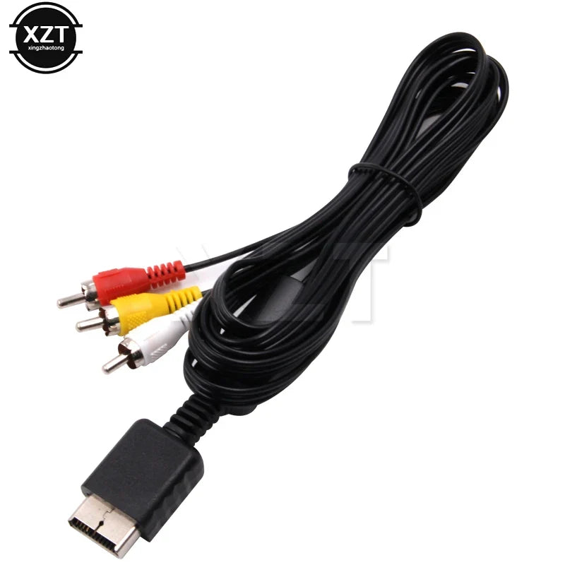 1.8M PlayStation AV Cable | PS2 PS3 RCA Audio Video Adapter
