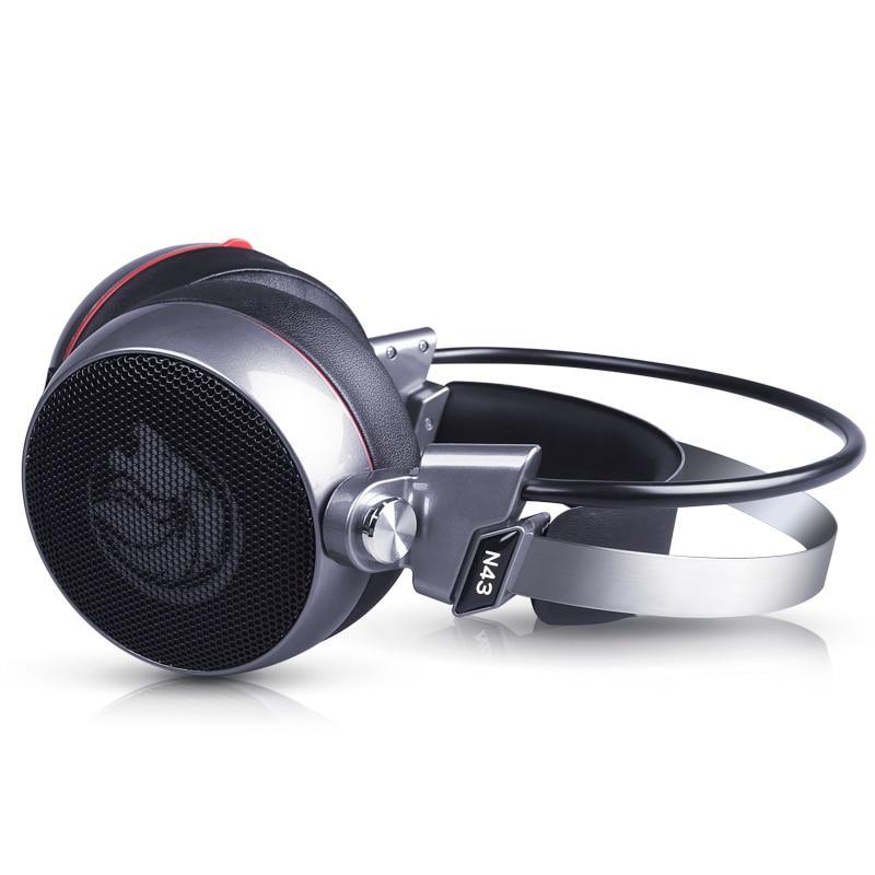 STEVVEX N43 Stereo Gaming Headset 7.1 Virtual Surround Bass Gaming Earphone Headphone with Mic LED Light for Computer PC Gamer (N43)