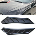 2016-2020 Honda Civic 10th Gen V2 Style Black Hood Vents ABS