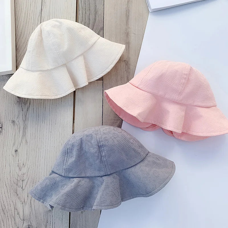 Princess Baby Bucket Hat for Girls | Big Bow Summer Sun Hat