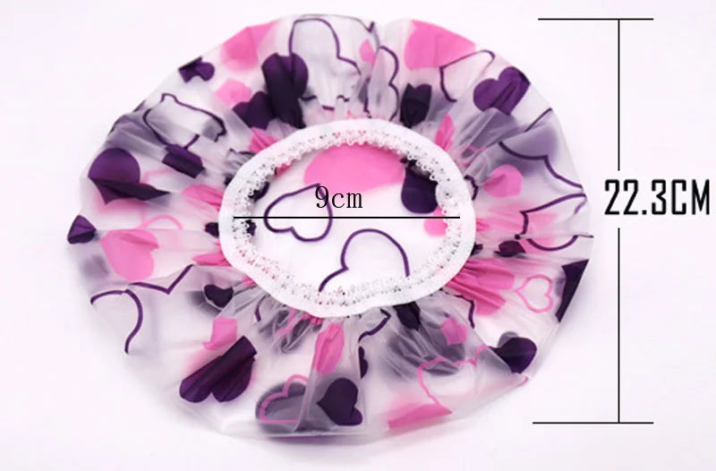 New cartoon children's bath hair moisture-proof cap shower cap waterproof shower hair cap