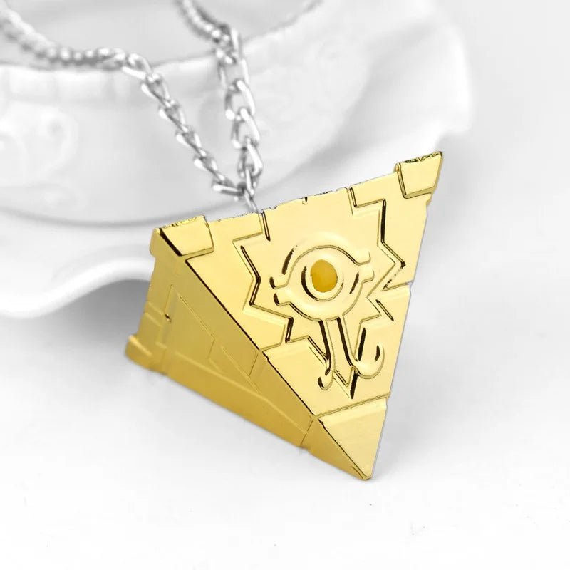 Yu-Gi-Oh Millennium Puzzle Necklace | 3D Yugi Muto Pendant Jewelry for Fans