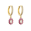 Cubic Zirconia Hoop Earrings | Classic Dazzling Stud Earrings for Women