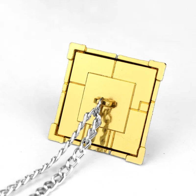 Yu-Gi-Oh Millennium Puzzle Necklace | 3D Yugi Muto Pendant Jewelry for Fans