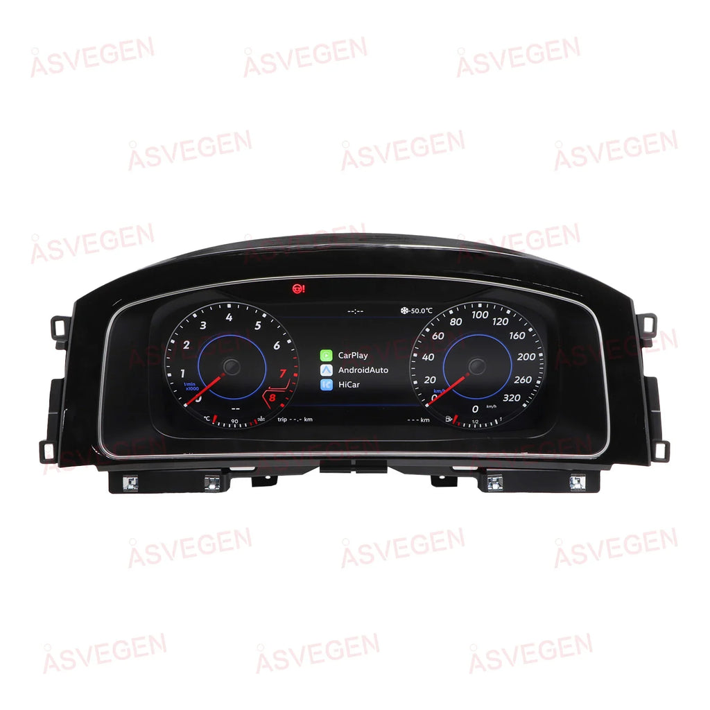 For Volkswagen VW Golf 7/7.5 2013-2020 LCD Dashboard Panel 12.3" Display Digital Cluster Virtual Instrument CockPit Speedometer