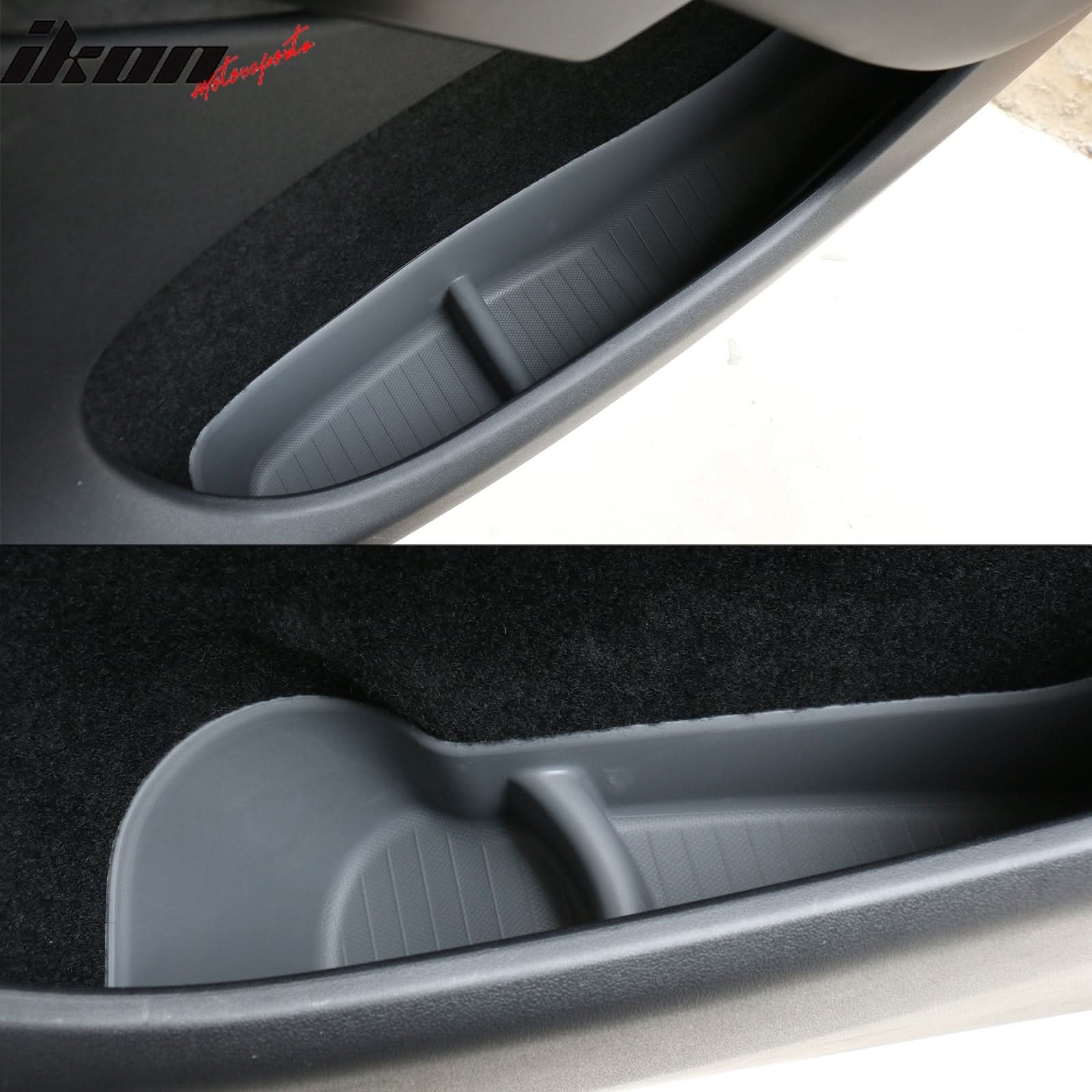 2020-2023 Tesla Model Y Black Door Side Storage Box Injection TPE 4PCS