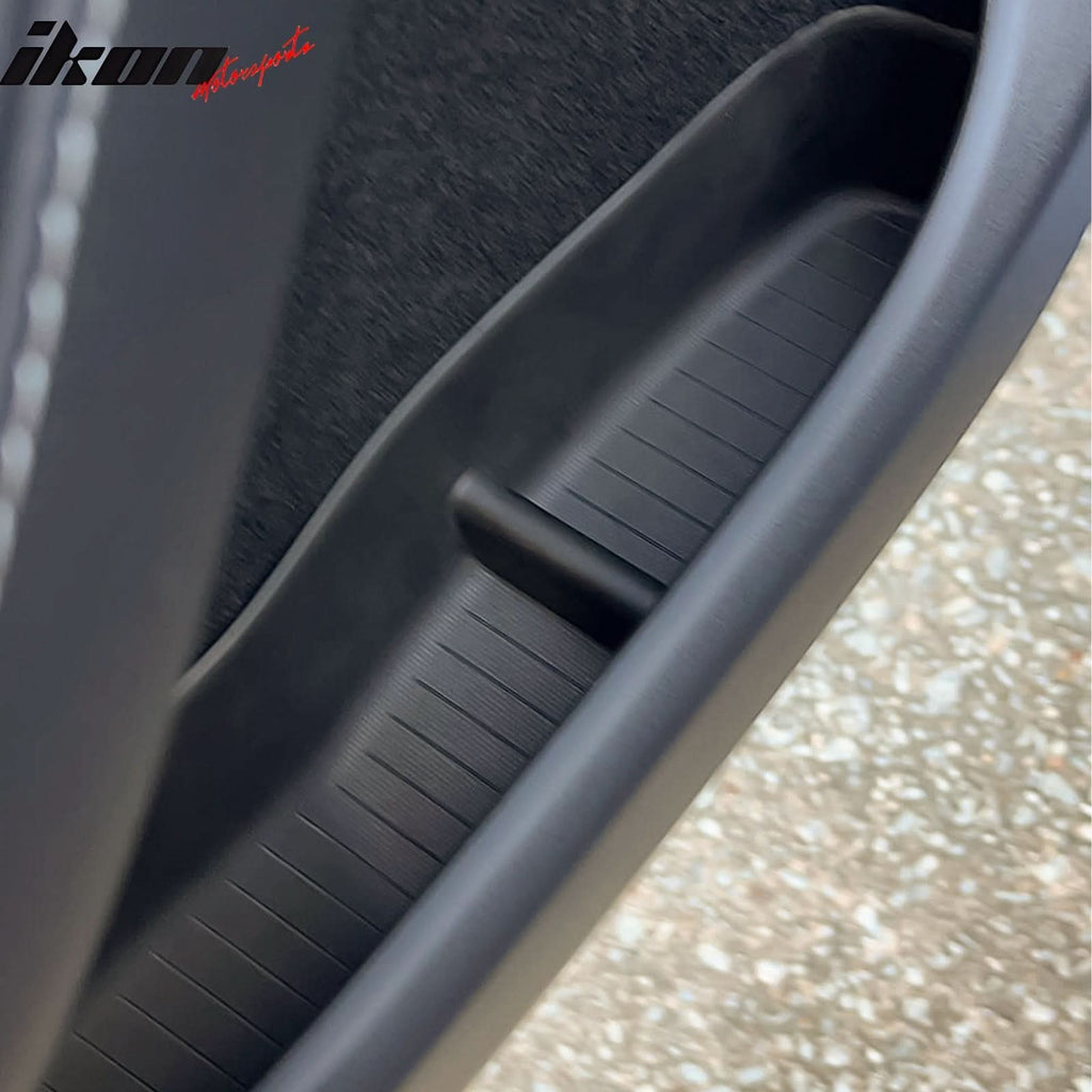 2020-2023 Tesla Model Y Black Door Side Storage Box Injection TPE 4PCS