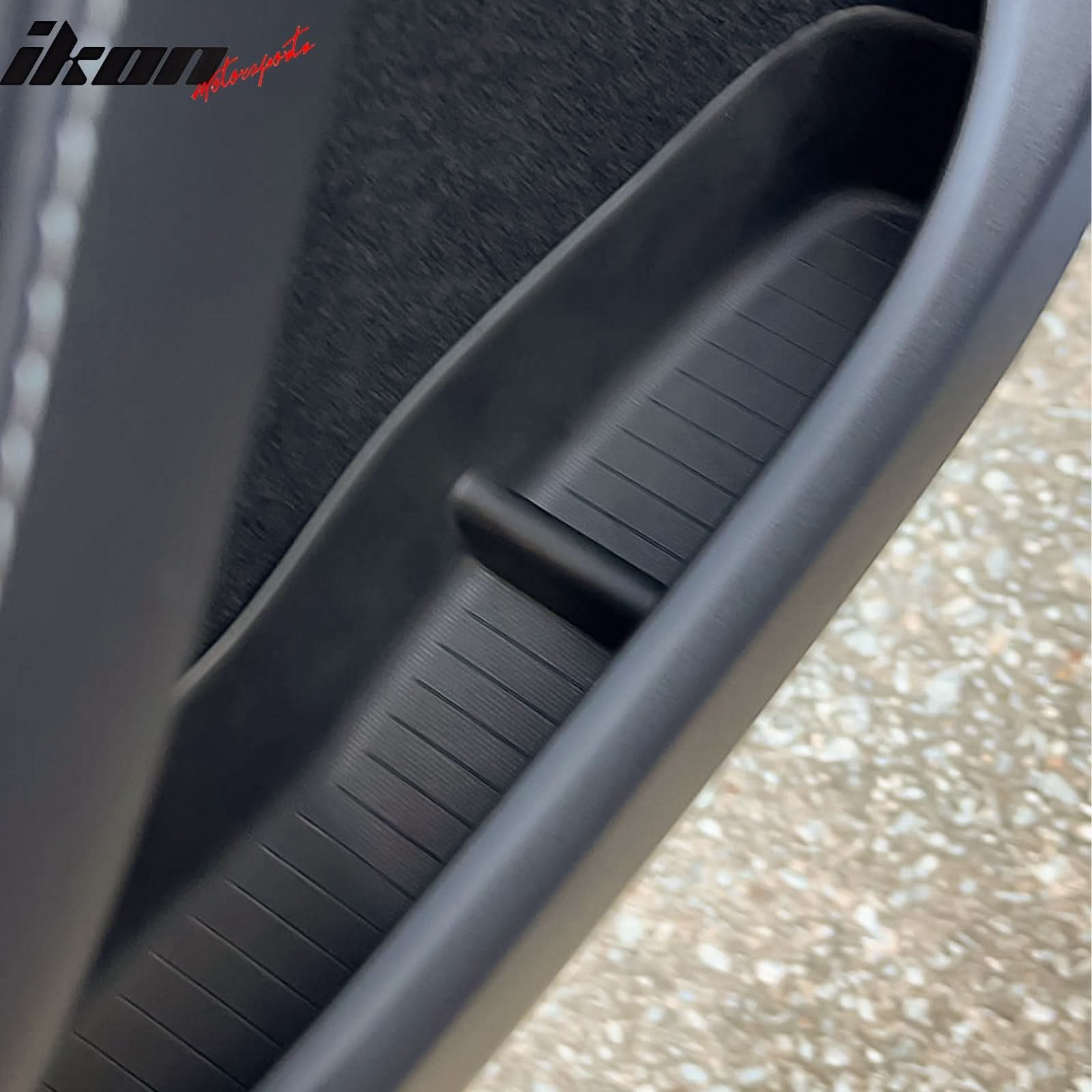 2020-2023 Tesla Model Y Black Door Side Storage Box Injection TPE 4PCS