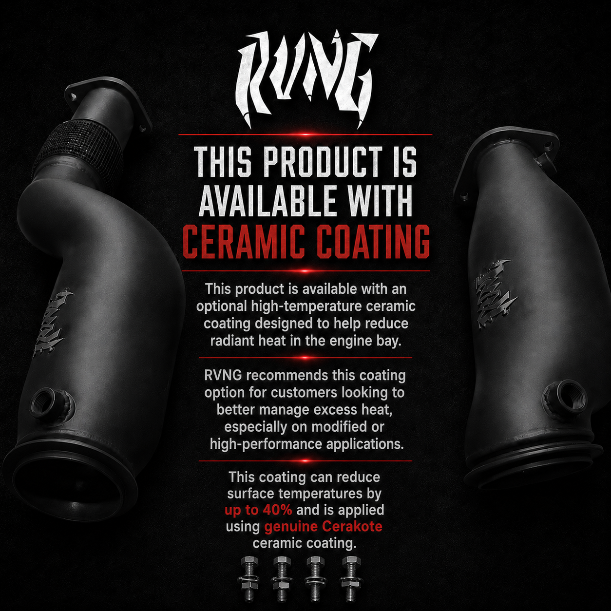 Rvng (G80,G82, G87) S58 3.5” Race Downpipes