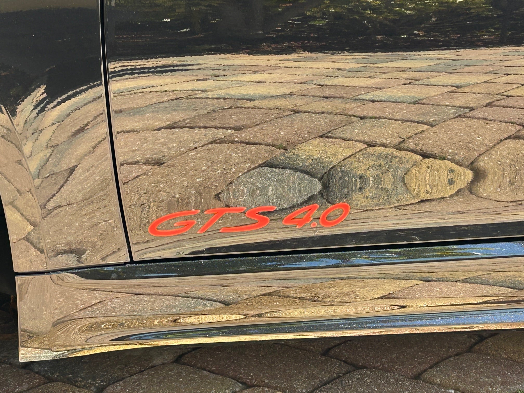 "GTS" Door Vinyl Logo Emblems for Porsche Vehicles (Boxter, Cayman, 911, Macan, Cayenne, Panamera)