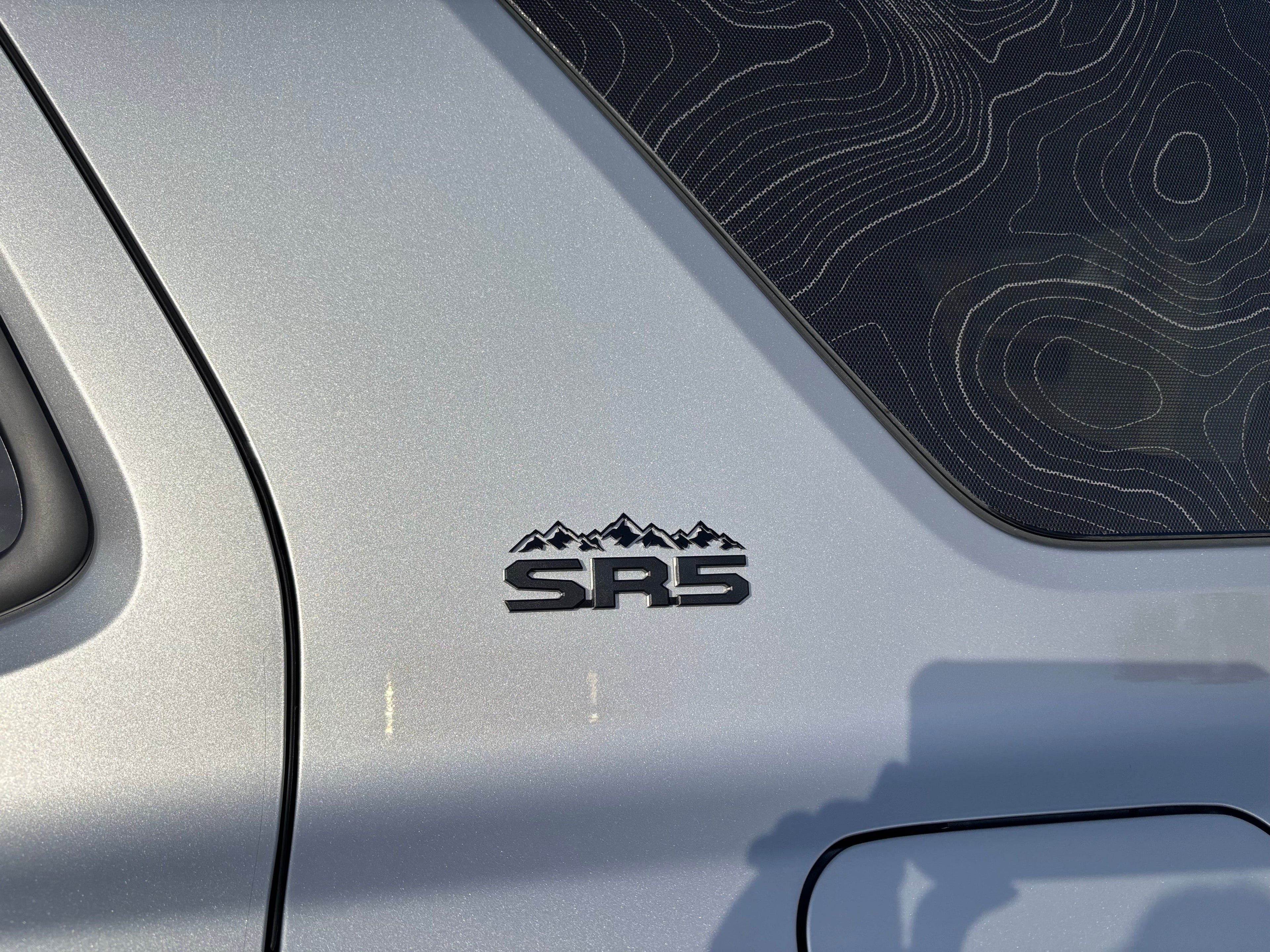 Topographic Rear Window Map Overlays V3 (Perforated) - 2025+ 4Runner