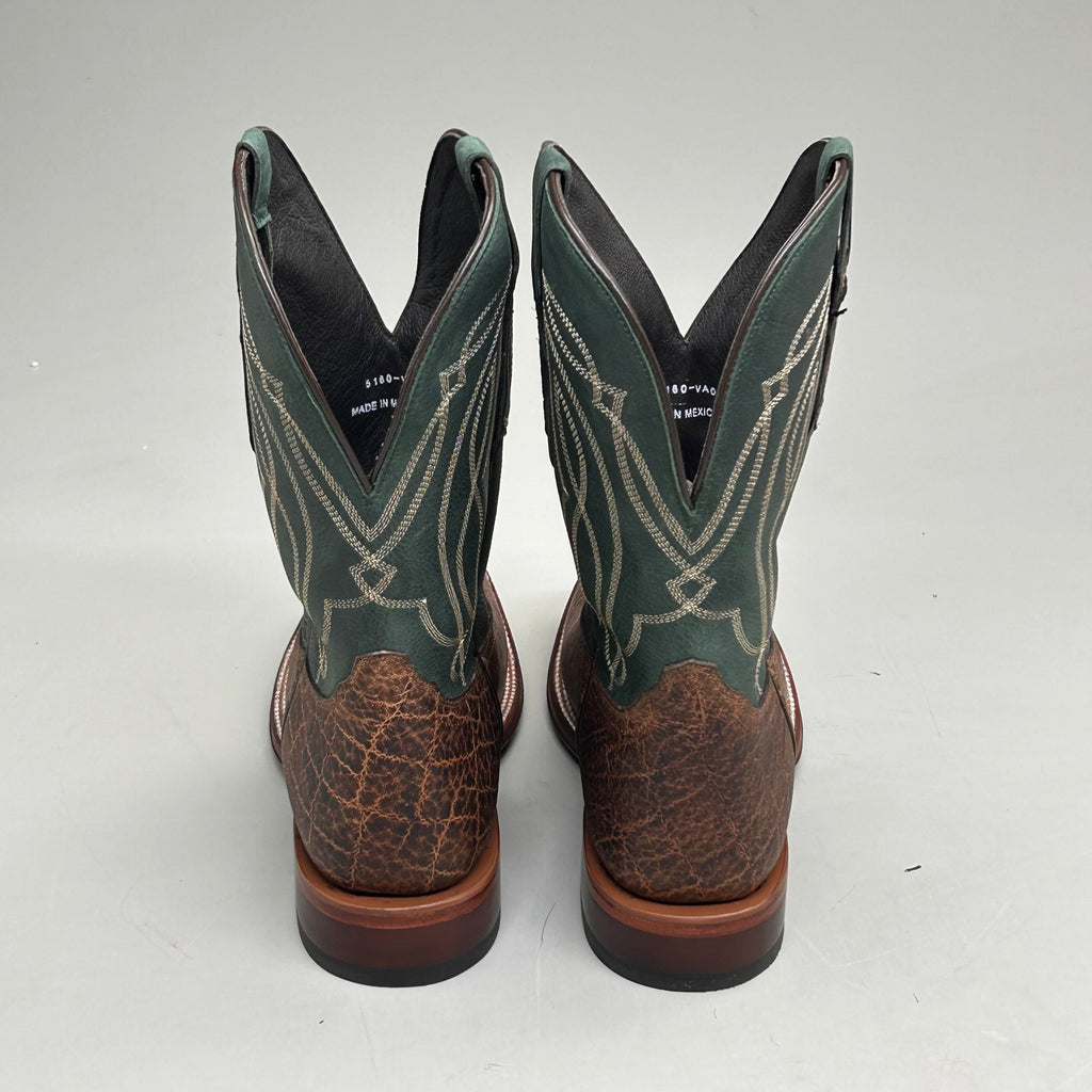 Tony Lama Tapadera Walnut Elephant Print Cowhide Style #TL317 Men's Size 10 EE