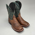 Tony Lama Tapadera Walnut Elephant Print Cowhide Style #TL317 Men's Size 8 EE