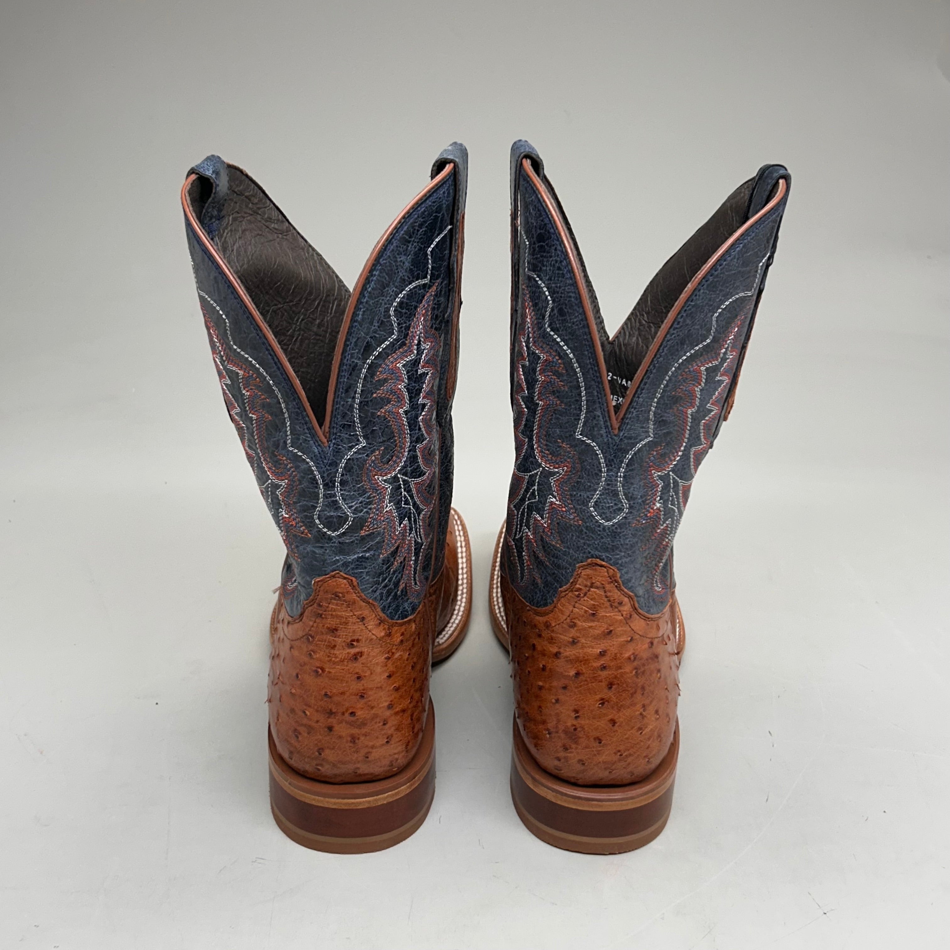 Tony Lama Murillo brandy Smooth Ostrich Style # SA6101 Men's Size 9 EE