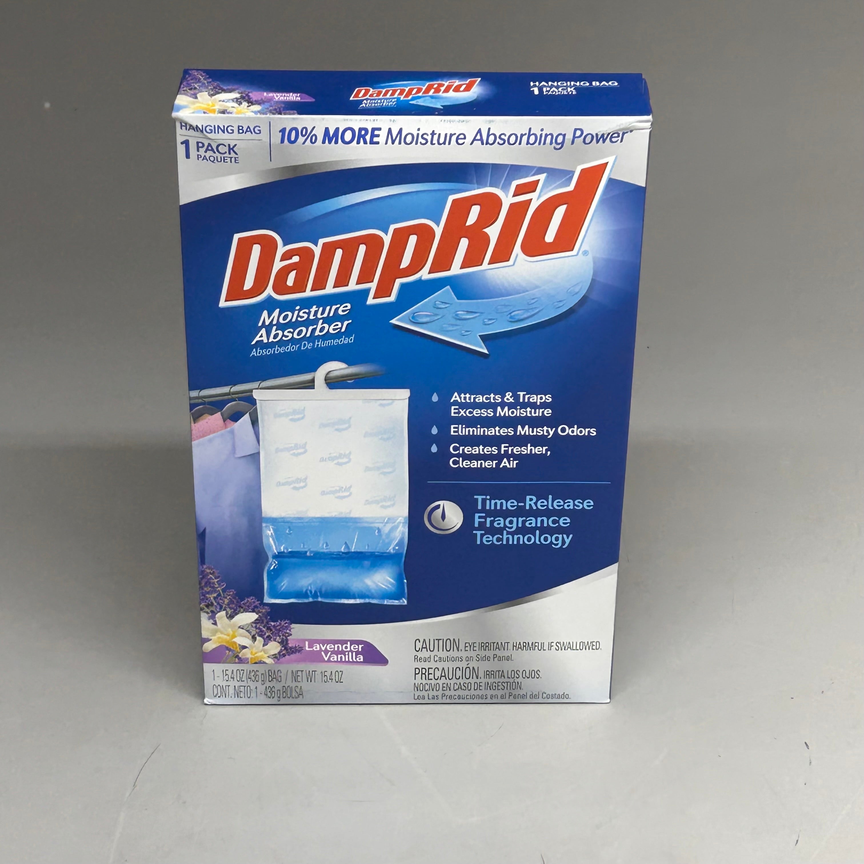 DAMPRID Lavender Vanilla Hanging Moisture Absorbers 1-PACK 15.4 oz FG80LVSB (New Other)