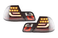 BMW 3-series E46 Coupe Black LED LightBar Taillights Set (1999-2002)
