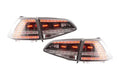 Volkswagen MK7 Golf/GTI/R - Clear/Black LED Tail Lights for Halogen Models (2012-2017)