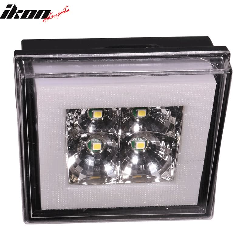 Universal Square Clear LED Rear Tail 3RD Brake Lights Stop Safety Lamp
