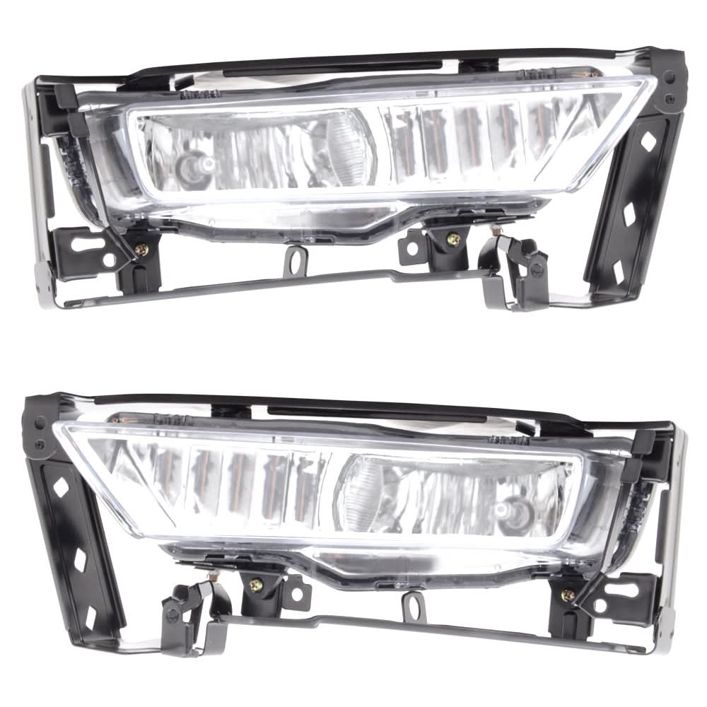 Fits 13-15 Accord Sedan Clear Lens Bumper Driving Fog Lights Bulbs