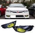 2009-2011 Honda Civic Sedan Yellow Lens Fog Lights Lamps Kit RH LH