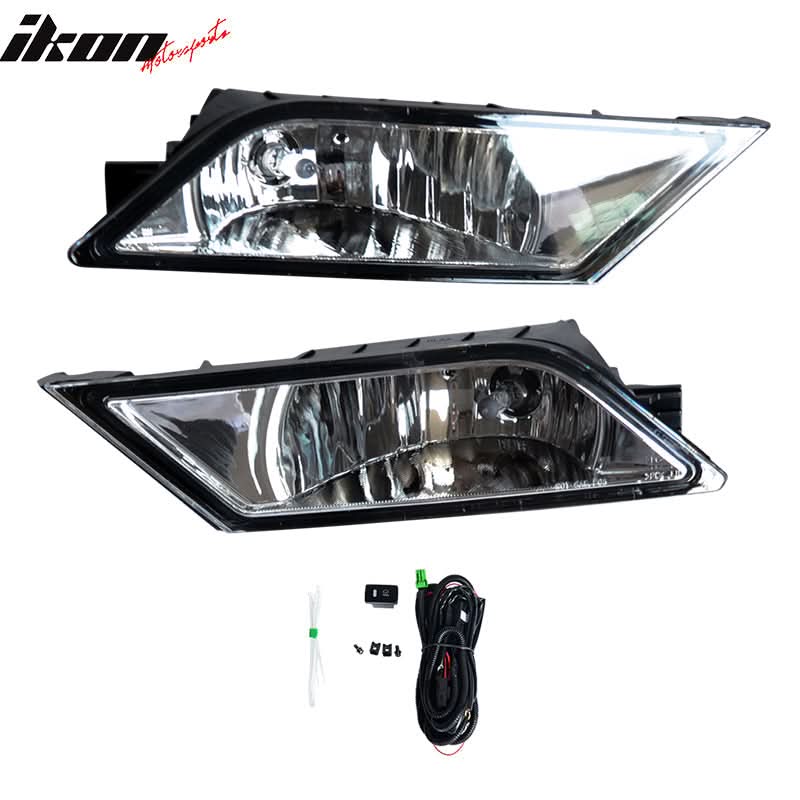 Fits 11-13 Honda Odyssey OE Front Fog Light Fog Lamp Clear Lens Pair