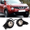 Fits 11-14 Nissan Juke Clear Glass Lens Projector Foglights Kit Black