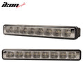Universal DRL White LED Fog Lights w/ Amber Turn Signal Bar Lights