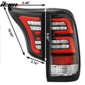 1999-2016 Ford F250-F550 Clear Lens Black Housing LED Tail Lights