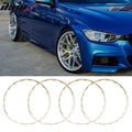 Heavy Duty Wheel Guard Rim Protecting Trim 17in White