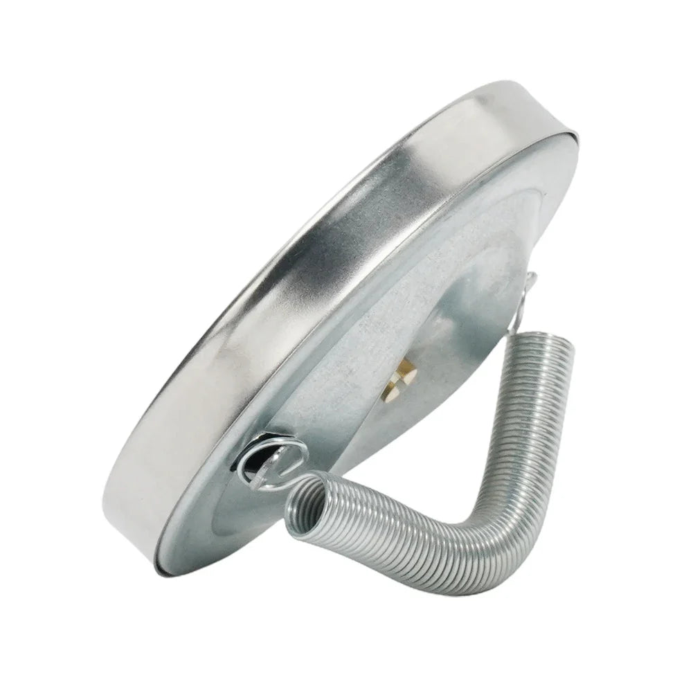 0-120°C Stainless Steel Clamp-on Tube Thermometer | Industrial Pipe Temperature Gauge with Spring
