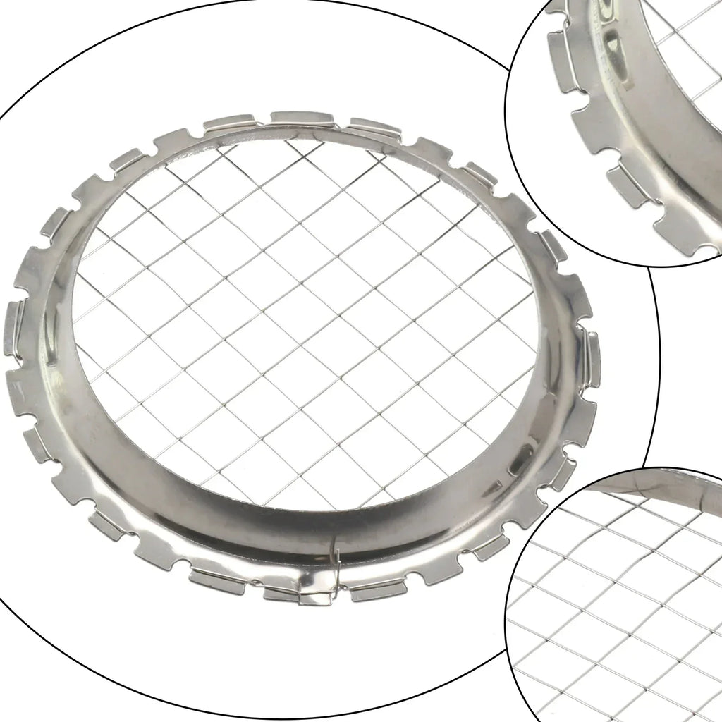Stainless Steel Round Grid Egg Slicer | Multi-Function Fruit and Vegetable Chopper