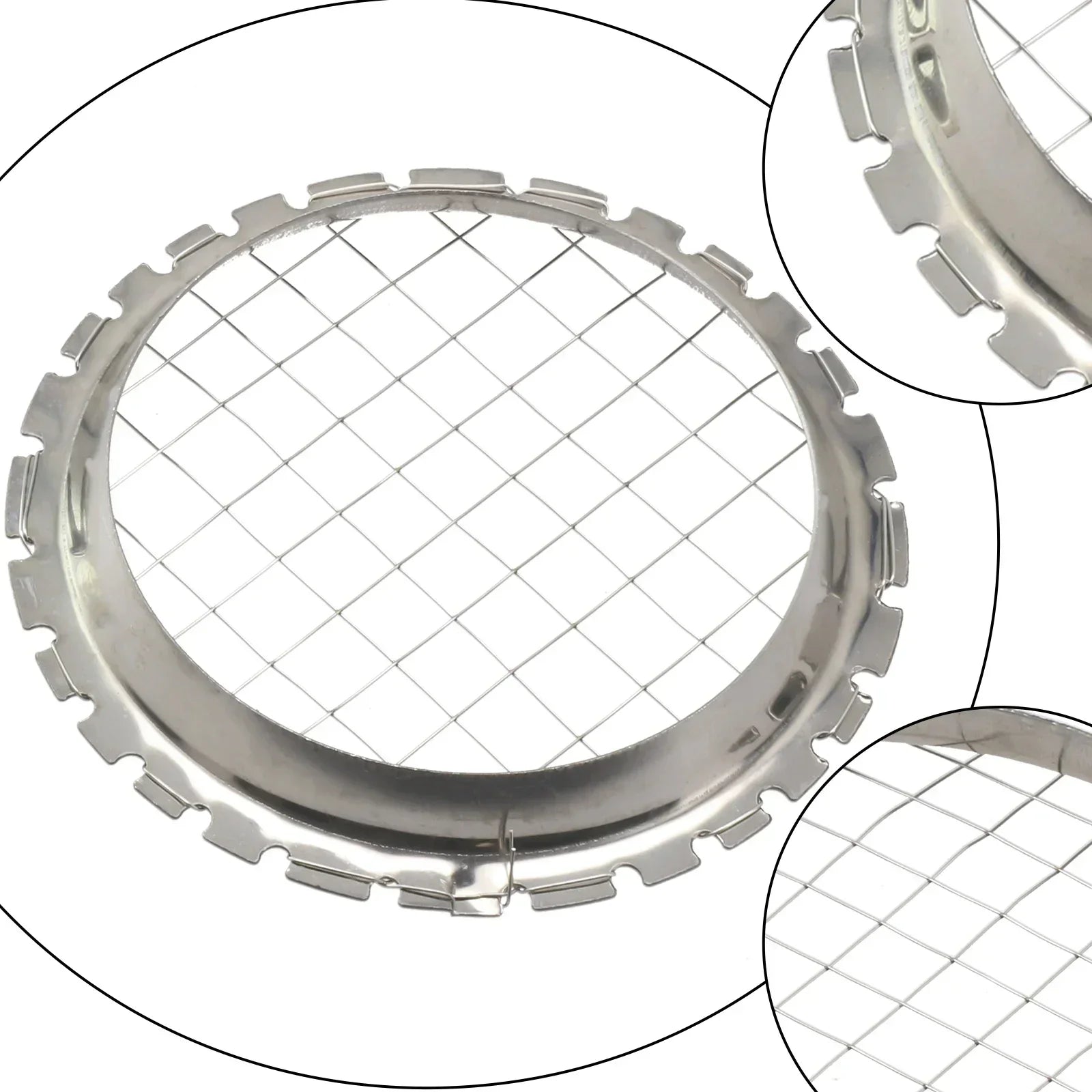 Stainless Steel Round Grid Egg Slicer | Multi-Function Fruit and Vegetable Chopper