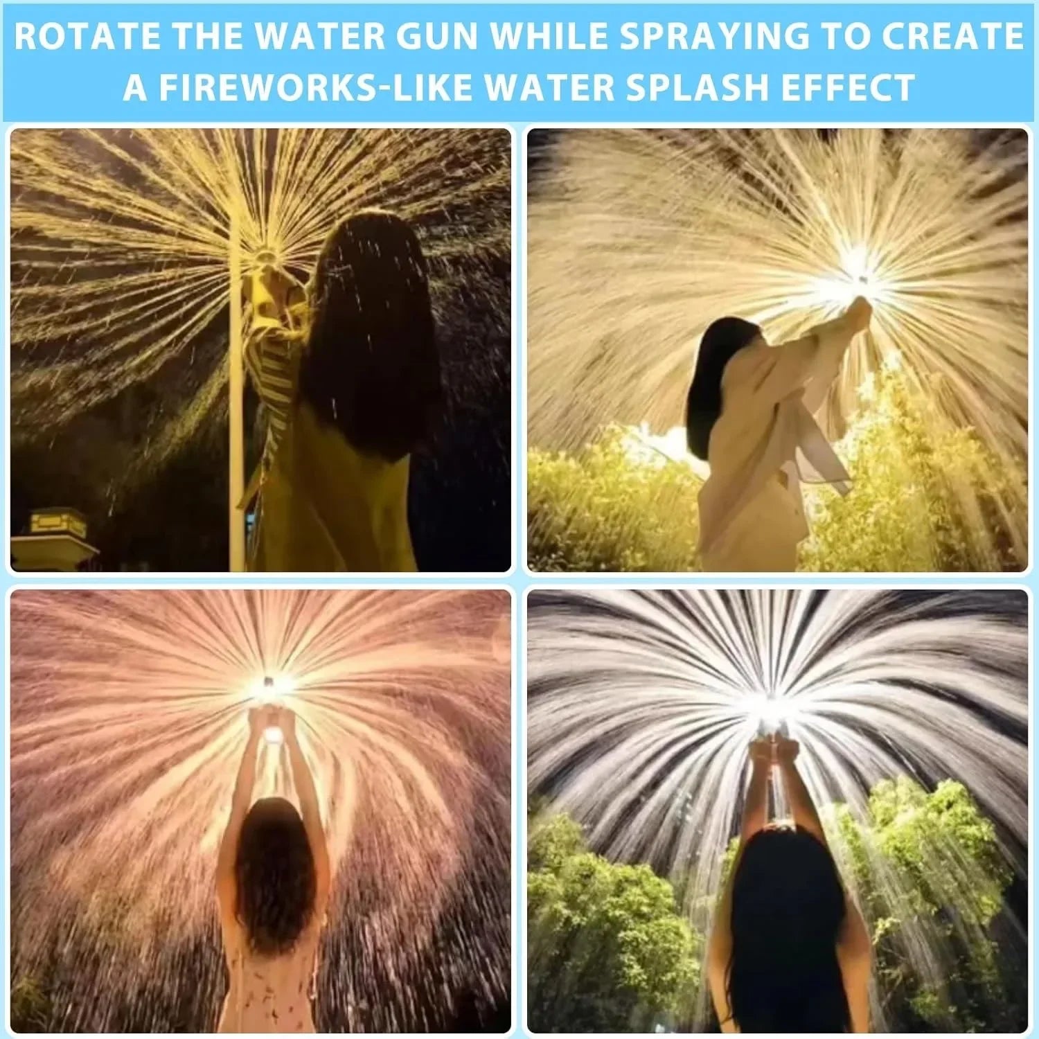 Summer Spray Toy Back Water Gun, Outdoor Water Games, Swimming Pool Lawn Activities, Fireworks Atmosphere Romantic Props