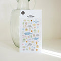 Ocean Sea Life PVC Sticker Set | Scrapbook Decor and DIY Stationery