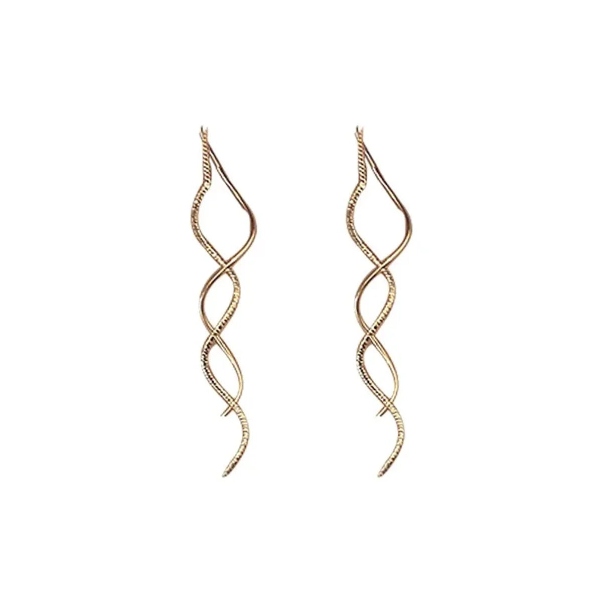 2Pcs Wave Fringe Tassel Earrings | Exquisite Long Style Stud Earrings for Women
