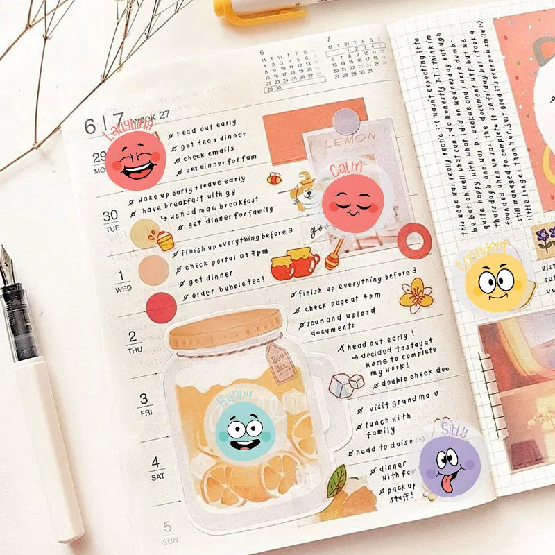 200 Pcs Emotional Feelings Stickers Set | Funny Mood Stickers for Student Emotional Support