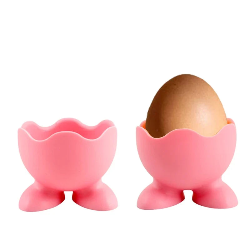 5PCS Silicone Egg Cup Holders | Food Grade Egg Storage Rack and Poacher Cups