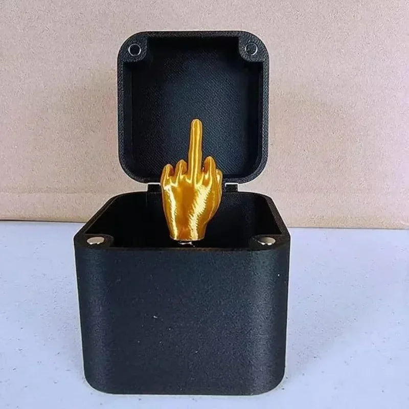 Pop-Up Middle Finger Gift Box | Creative Desk Prank Decor