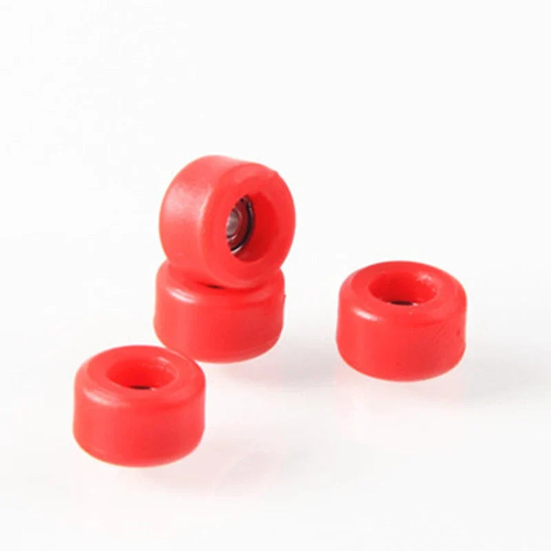 4Pcs/Set Urethane CNC Bearing Fingerboard Wheels | Professional PU + Metal