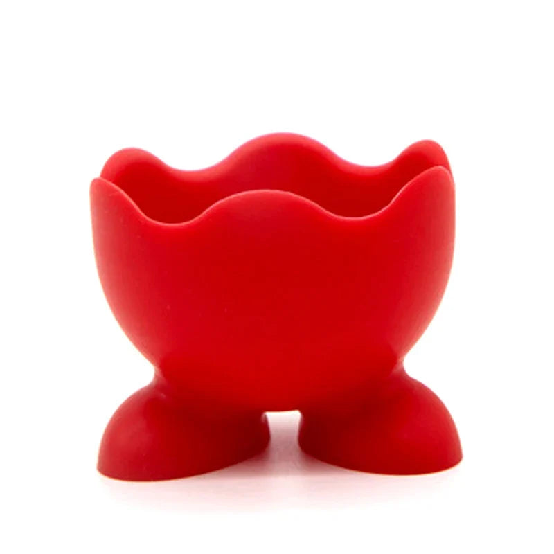 5PCS Silicone Egg Cup Holders | Food Grade Egg Storage Rack and Poacher Cups
