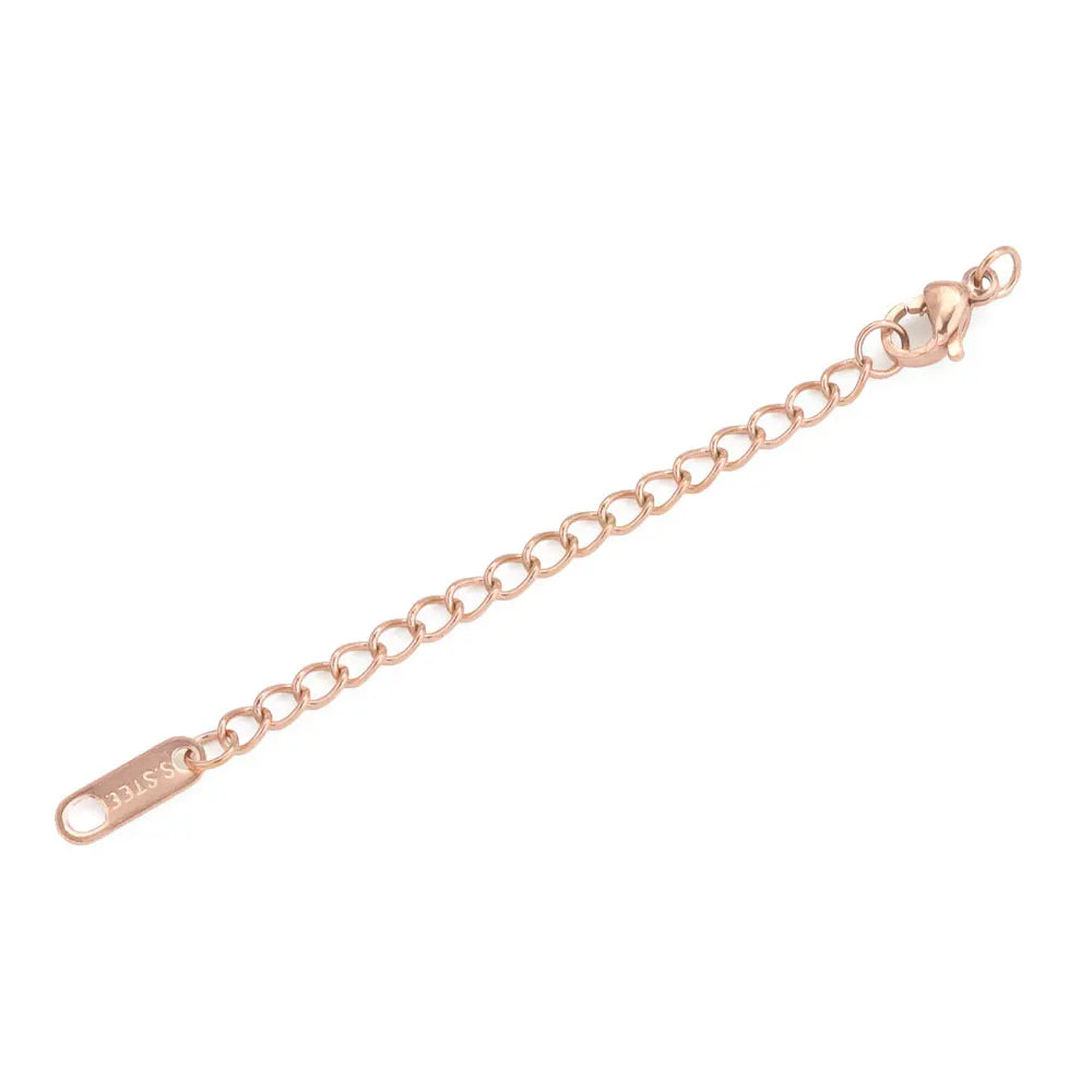 Stainless Steel Extension Tail Chains with Lobster Clasps | 10pcs Jewelry Findings